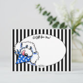 Dog Bone Appetit! Kaarten voor Pet Biz Gift Enclos (Staand voorkant)