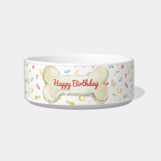 Dog Bone Birthday Party Dog Voerbakje