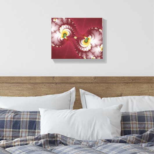 Dog Bone Chew - Fractal Canvas Afdruk (Insitu (Slaapkamer))