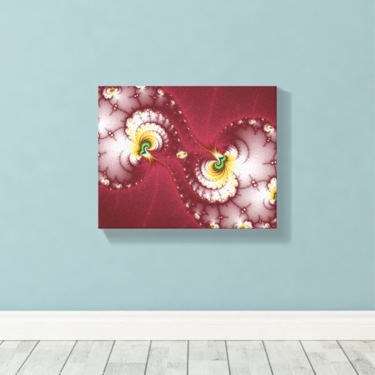 Dog Bone Chew - Fractal Canvas Afdruk (Insitu (Houten vloer))