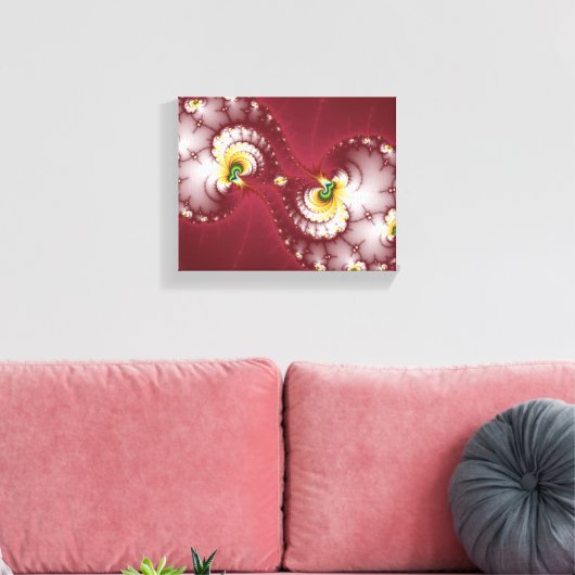 Dog Bone Chew - Fractal Canvas Afdruk (Insitu (Woonkamer))