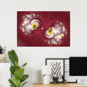 Dog Bone Chew - Fractal Poster (Thuiskantoor)