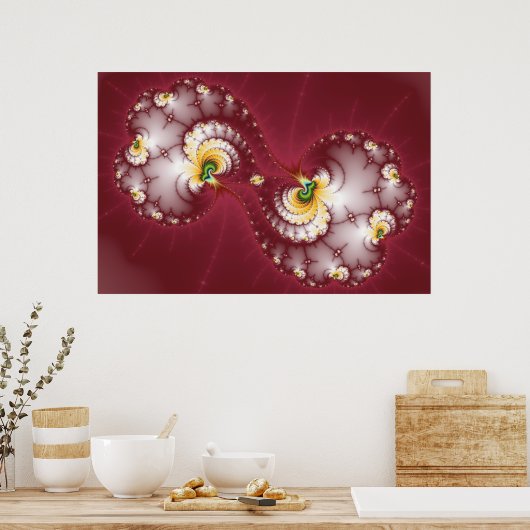 Dog Bone Chew - Fractal Poster (Keuken)