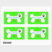Dog Bone Christmas Fun Gift Label (Vel)