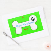 Dog Bone Christmas Fun Gift Label (Envelop)