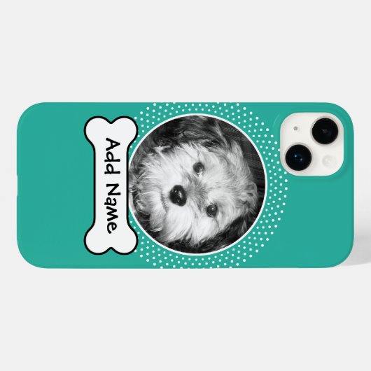 Dog Bone en Custom Pet Photo Case-Mate iPhone Case (Achterkant (horizontaal))