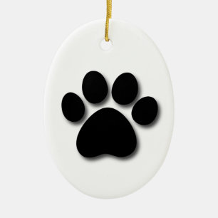 Dog Bone en Paw Pet Thleed Gift Z33 Keramisch Ornament
