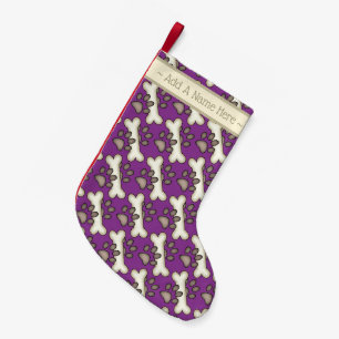 Dog Bone en Pawprint Kleine Kerstsok