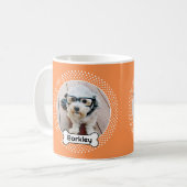 Dog Bone en Polka Dot Pet Photo Lijst Koffiemok (Voorkant links)
