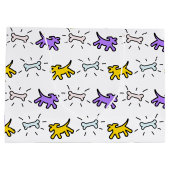 Dog Bone Graffiti stijl Kies Kleur L Cadeaus 1 Groot Cadeauzakje (Achterkant)