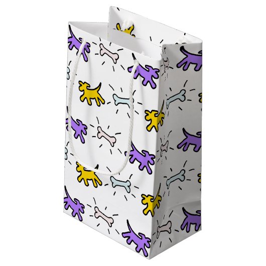 Dog Bone Graffiti-stijl Kies Kleur S Cadeautas 1 (Achterkant Gekanteld)