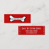 Dog Bone Graphic Visitekaartje (Voorkant / Achterkant)