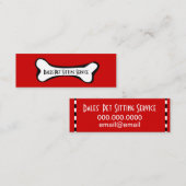 Dog Bone Graphic Visitekaartje (Voorkant / Achterkant)