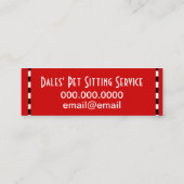 Dog Bone Graphic Visitekaartje (Achterkant)