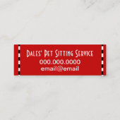 Dog Bone Graphic Visitekaartje (Achterkant)