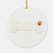 Dog Bone Keramisch Ornament (Voorkant)
