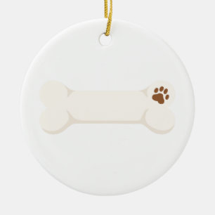 Dog Bone Keramisch Ornament