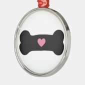 Dog Bone Metalen Ornament (Links)