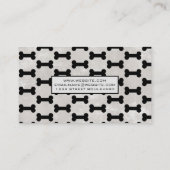 Dog Bone Pattern Visitekaartje (Achterkant)