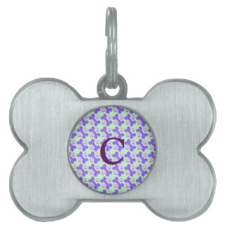 Dog Bone & Paw Monogram Pet Tag Huisdieren Naamplaatje