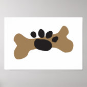 Dog Bone & Paw Print (Voorkant)
