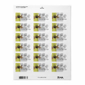 Dog Bone & Paw Print Etiket (Full Sheet)