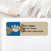 Dog Bone & Paw Print Etiket (Insitu)