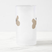 Dog Bone & Paw Print Matglas Bierpul (Center)