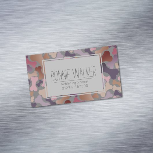 dog bone peer services magnetisch visitekaartje (Voorbeeld)