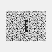 Dog Bone Pet Fleece Blanket Deken (Voorkant (Horizontaal))