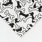 Dog Bone Pet Fleece Blanket Deken (Hoek)