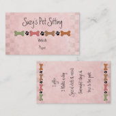 Dog Bone Pet Visitekaartjes (Voorkant / Achterkant)