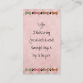 Dog Bone Pet Visitekaartjes (Achterkant)