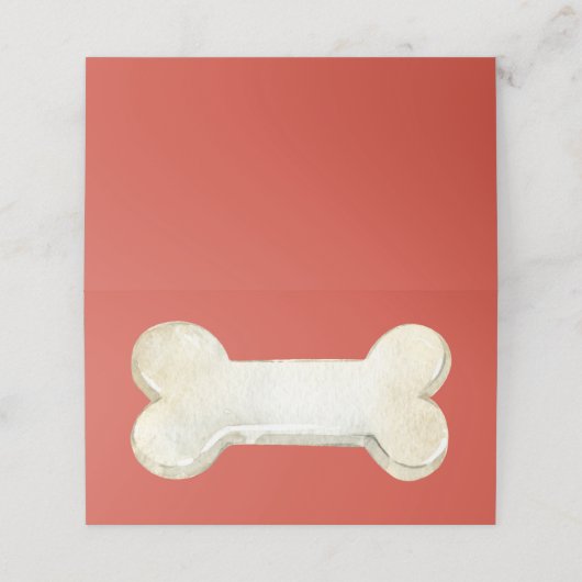 Dog Bone Plaatskaartje (Buitenkant ongevouwen)