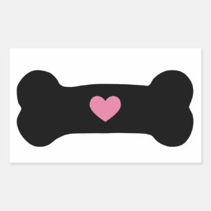 Dog Bone Rechthoekige Sticker