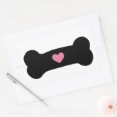 Dog Bone Rechthoekige Sticker (Envelop)
