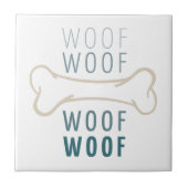 Dog Bone Wof Tegeltje (Voorkant)