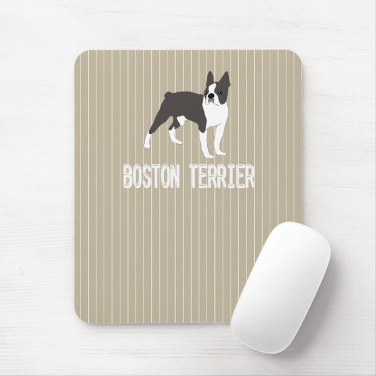dog-Boston Terrier Muismat (Met muis)
