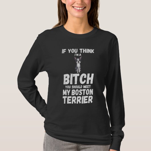Dog Boston Terrier T-shirt (Voorkant)