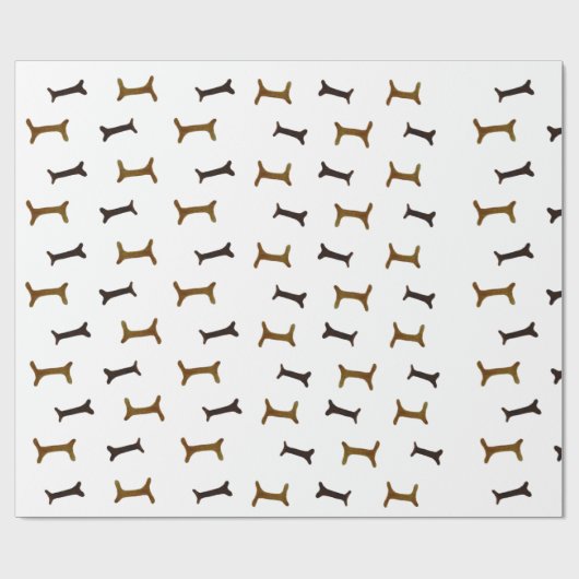 Dog Botten Cadeaupapier (Vlak)