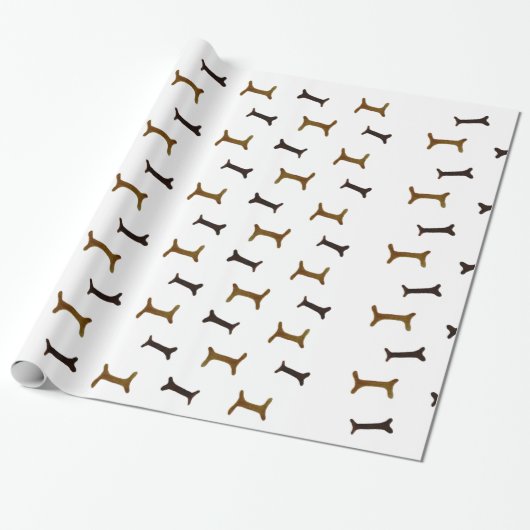 Dog Botten Cadeaupapier (Uitgerold)