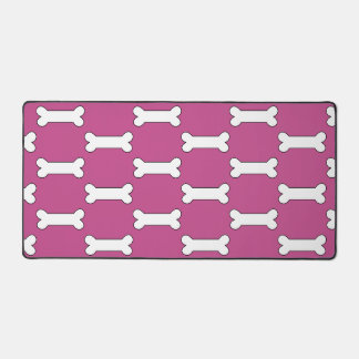 Dog Botten Design Patroon Roze achtergrond Bureaumat