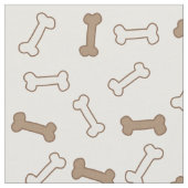 Dog botten Pattern Fabric Stof (Close Up)