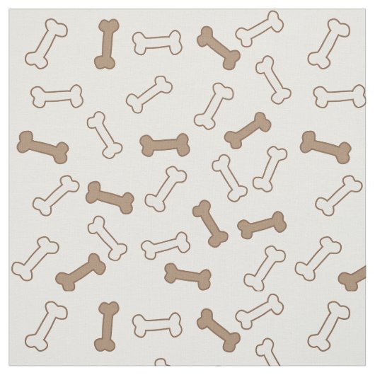 Dog botten Pattern Fabric Stof (Swatch)