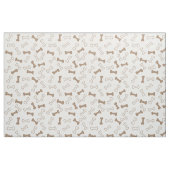Dog botten Pattern Fabric Stof (Fat Quarter)