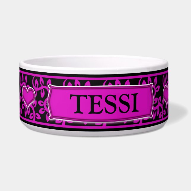 Dog Bow/Dish voor Vrouw Dog - Sassy Voerbakje (Voorkant)