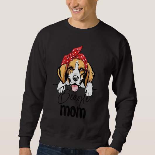 Dog Bow Schattige Beagle Mom Moederdag Trui (Voorkant)