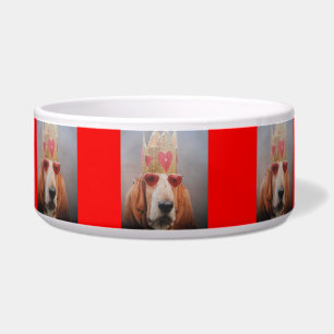 Dog Bowl Basset Hound King Voerbakje