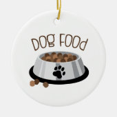 Dog Bowl Keramisch Ornament (Voorkant)