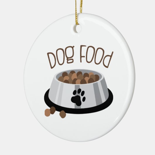 Dog Bowl Keramisch Ornament (Links)